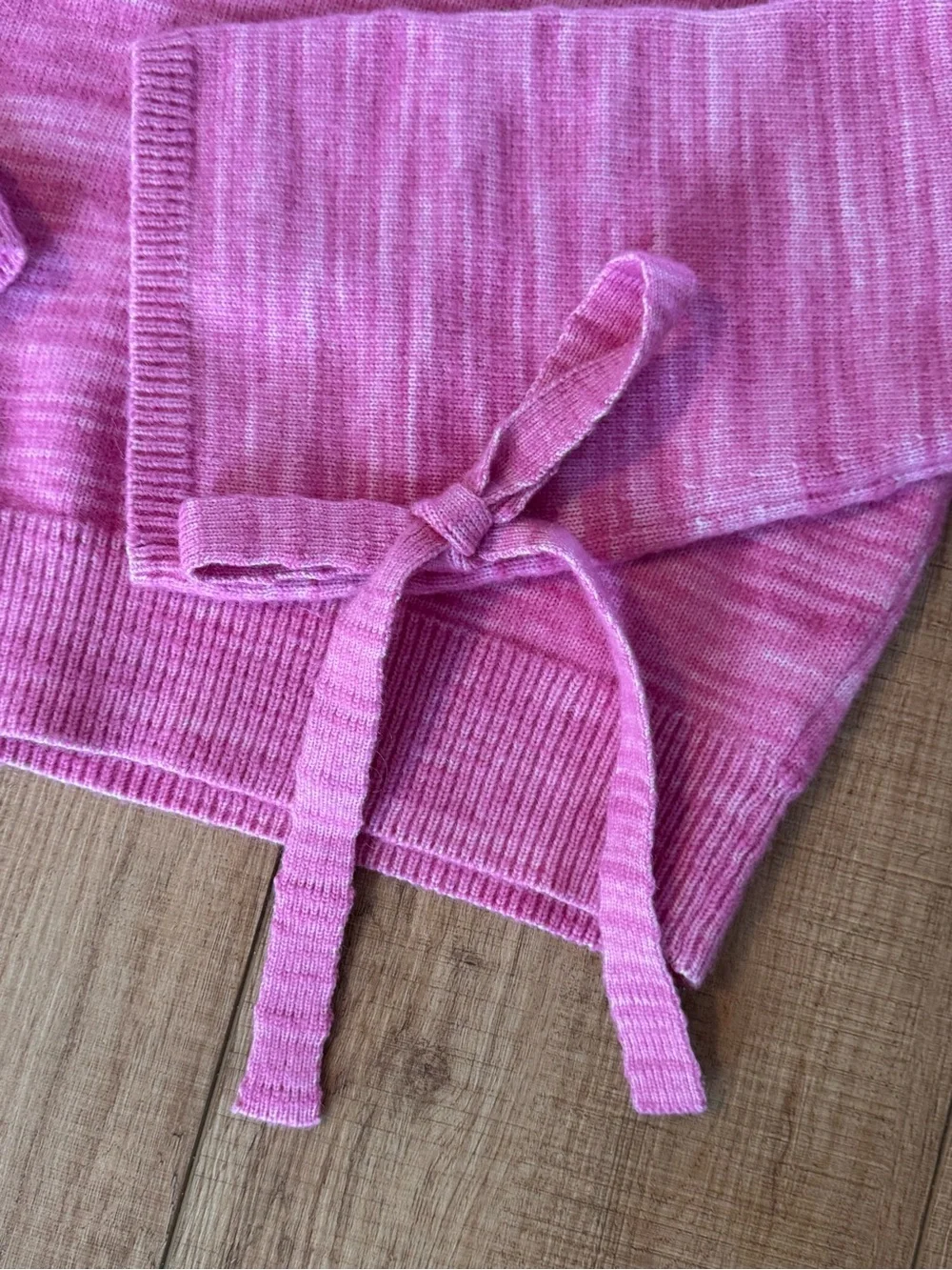 J.Crew Collection Pink Alpaca Tie Bell Sleeve Sweater XS